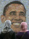 President Barack Obama and International News. The global reaction to Barack Obama's 2008 Presidential victory and 2009 Inauguration in photos, images, news, and  international Obamanewspaper headlines. Barack Obama's 2008 victory is recognized as an historic change for both the US and the world. Photo: Mosiac at International Stamp Exhibition in Jakarta, Indonesia on November 26, 2008.