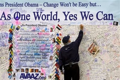 Special RE:Obama YouTube features the song Yes We Can by musician will.i.am. Video: Two Men - One Destiny - President Obama and President Lincoln - Similarities and Connections. US forefathers made freedom a right. President Abraham Lincoln made freedom a law. President Barack Obama made freedom a reality.