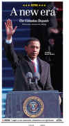 OHIO - US Newspapers - Front Page Headlines - January 20, 2009 - Inauguration of President Barack Obama in Washington, DC. Click on Obama newspaper front page image for a large image.