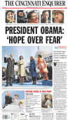 OHIO - US Newspapers - Front Page Headlines - January 20, 2009 - Inauguration of President Barack Obama in Washington, DC. Click on Obama newspaper front page image for a large image.