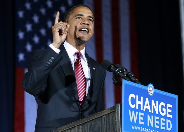 Democratic presidential candidate Barack Obama delivers his closing arguments to the American people one week prior to the 2008 presidential elections. Obama makes his case in a compelling speech delivered in Canton, Ohio on October 27, 2008.