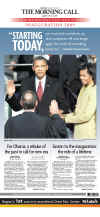 PENNSYLVANIA - US Newspapers - Front Page Headlines - January 20, 2009 - Inauguration of President Barack Obama in Washington, DC. Click on Obama newspaper front page image for a large image.