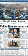 PENNSYLVANIA - US Newspapers - Front Page Headlines - January 20, 2009 - Inauguration of President Barack Obama in Washington, DC. Click on Obama newspaper front page image for a large image.