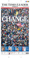 PENNSYLVANIA - US Newspapers - Front Page Headlines - January 20, 2009 - Inauguration of President Barack Obama in Washington, DC. Click on Obama newspaper front page image for a large image.