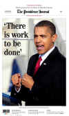 RHODE ISLAND - US Newspapers - Front Page Headlines - January 20, 2009 - Inauguration of President Barack Obama in Washington, DC. Click on Obama newspaper front page image for a large image.
