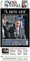 TENNESSEE - US Newspapers - Front Page Headlines - January 20, 2009 - Inauguration of President Barack Obama in Washington, DC. Click on Obama newspaper front page image for a large image.