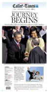 TEXAS - US Newspapers - Front Page Headlines - January 20, 2009 - Inauguration of President Barack Obama in Washington, DC. Click on Obama newspaper front page image for a large image.