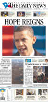 TEXAS - US Newspapers - Front Page Headlines - January 20, 2009 - Inauguration of President Barack Obama in Washington, DC. Click on Obama newspaper front page image for a large image.