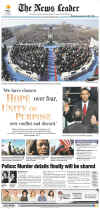 VIRGINIA - US Newspapers - Front Page Headlines - January 20, 2009 - Inauguration of President Barack Obama in Washington, DC. Click on Obama newspaper front page image for a large image.