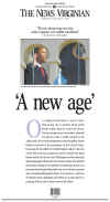VIRGINIA - US Newspapers - Front Page Headlines - January 20, 2009 - Inauguration of President Barack Obama in Washington, DC. Click on Obama newspaper front page image for a large image.