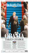 WASHINGTON - US Newspapers - Front Page Headlines - January 20, 2009 - Inauguration of President Barack Obama in Washington, DC. Click on Obama newspaper front page image for a large image.