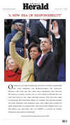 WASHINGTON - US Newspapers - Front Page Headlines - January 20, 2009 - Inauguration of President Barack Obama in Washington, DC. Click on Obama newspaper front page image for a large image.