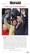 WASHINGTON - US Newspapers - Front Page Headlines - January 20, 2009 - Inauguration of President Barack Obama in Washington, DC. Click on Obama newspaper front page image for a large image.