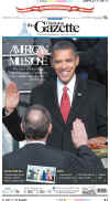 WEST VIRGINIA - US Newspapers - Front Page Headlines - January 20, 2009 - Inauguration of President Barack Obama in Washington, DC. Click on Obama newspaper front page image for a large image.